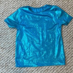 Sparkly aqua tshirt